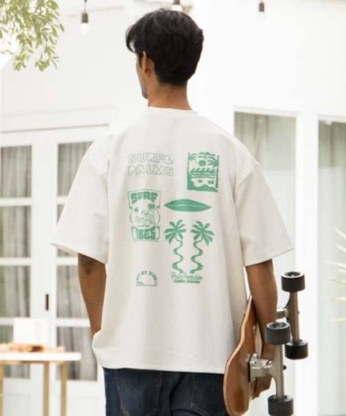 【カヒコ】レイキーメンズTシャツ【SURF&Palms】