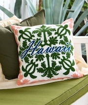 【カヒコ】ナニキルト相良刺繍クッションカバー