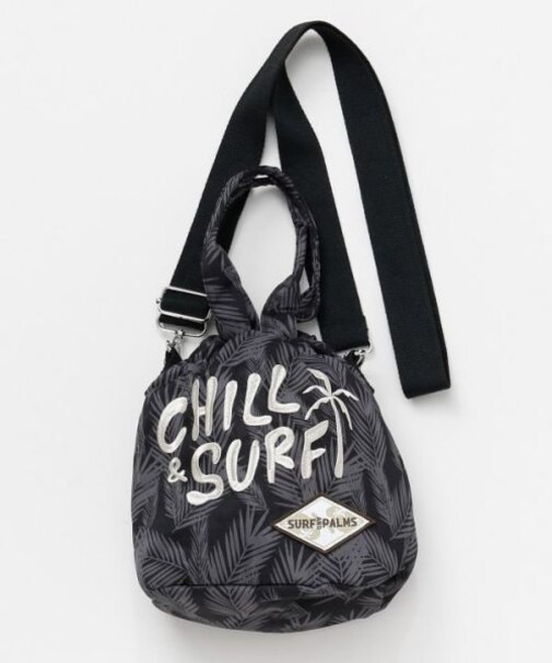 【カヒコ】レル巾着ショルダー＆ハンドバッグ2WAY【SURF&Palms】