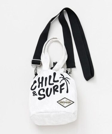 【カヒコ】レル巾着ショルダー＆ハンドバッグ2WAY【SURF&Palms】