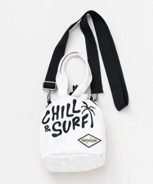 【カヒコ】レル巾着ショルダー＆ハンドバッグ2WAY【SURF&Palms】