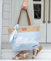 【カヒコ】プルメリアスパンコートトートバッグ