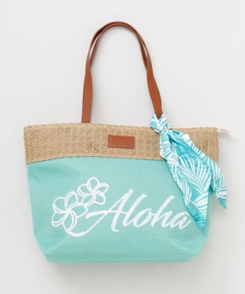 【カヒコ】プルメリアスパンコートトートバッグ