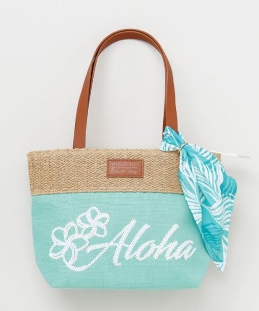 【カヒコ】プルメリアスパンコールミニトートバッグ