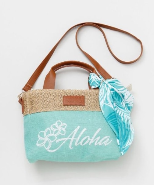 【カヒコ】プルメリアスパンコールショルダーバッグ