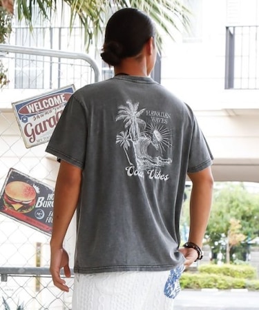 【カヒコ】ケオキメンズTシャツ【SURF&Palms】