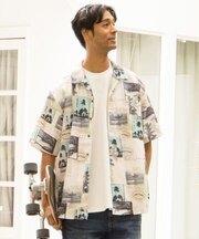 【カヒコ】キプカイメンズシャツ【SURF&Palms】