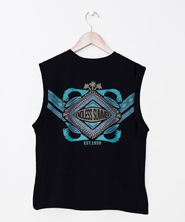 【カヒコ】【UVカット加工】カイケアノースリーブトップス