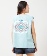 【カヒコ】【UVカット加工】カイケアノースリーブトップス