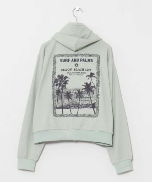 【カヒコ】キカウアジップアップパーカー【SURF&Palms】