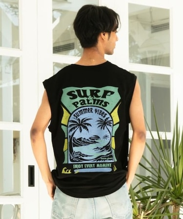 【カヒコ】ビーチリーメンズタンクトップ【SURF&Palms】
