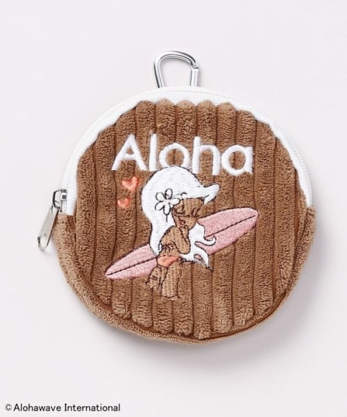 カヒコ】ヘノホウカラビナ付きラウンドポーチ【ALOHA MAPUA】｜カヒコ