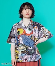 【カヤ】アロハシャツ(Mサイズ)《水木しげる》