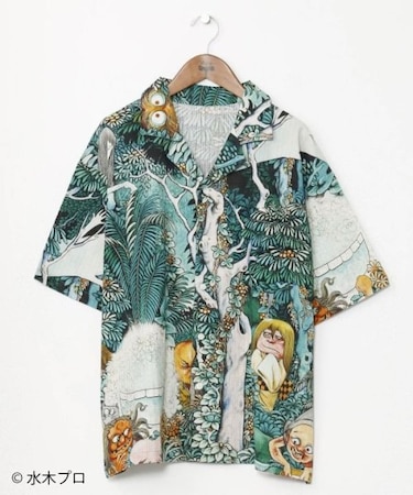 【カヤ】アロハシャツ（Mサイズ）《水木しげる》