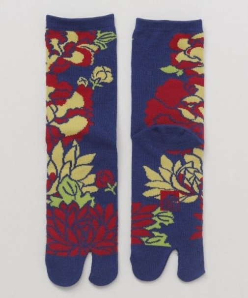 【カヤ】花づくし足袋（23-25cm）