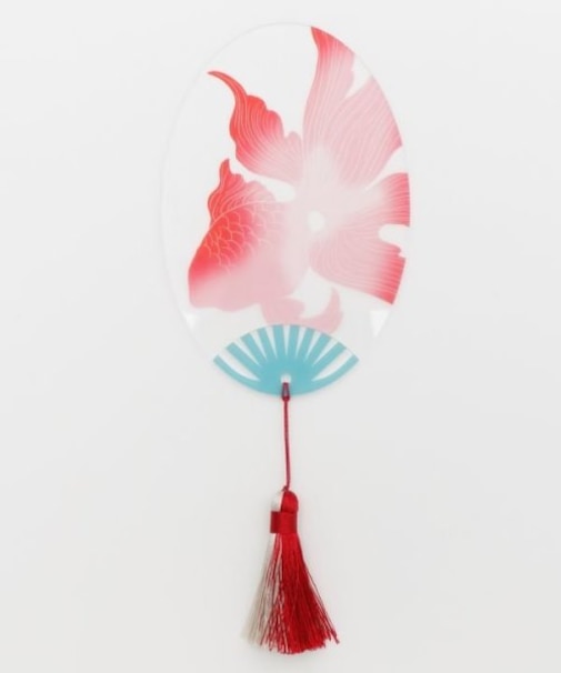 【カヤ】夏の透明うちわ