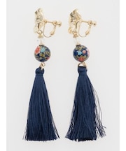 【カヤ】桔梗和玉イヤリング