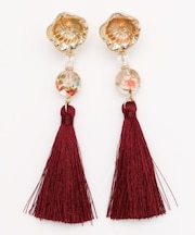 【カヤ】桔梗和玉イヤリング