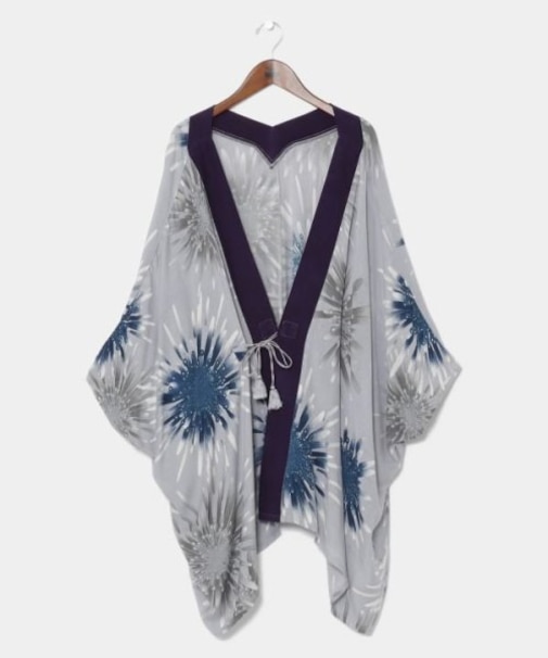 【カヤ】【ＵＶカット加工】宵花火羽織