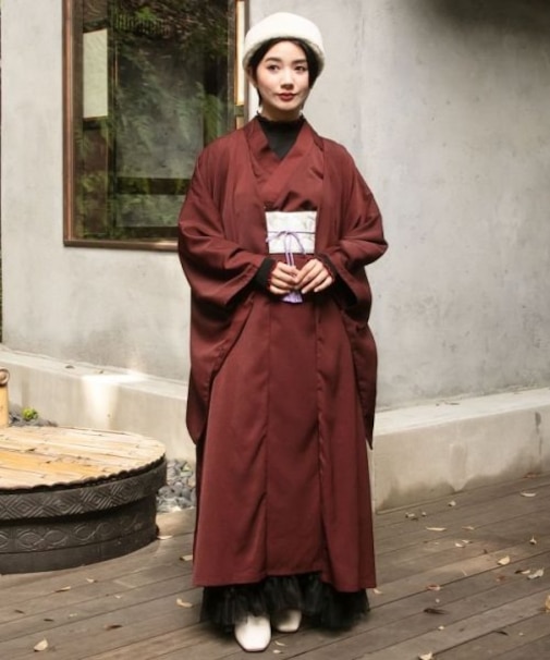 【カヤ】和の狭衣ワンピース