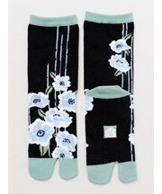 【カヤ】雨縞椿足袋(23-25cm)