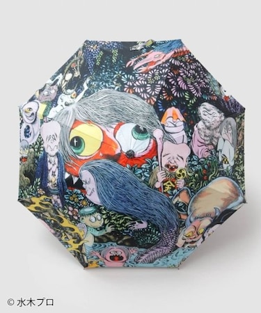 【カヤ】【遮光率90%以上】日傘《水木しげる》