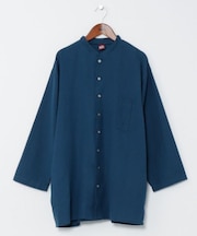 【カヤ】麻の書生メンズシャツ