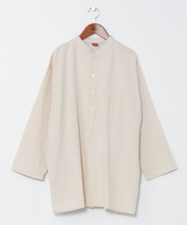 【カヤ】麻の書生メンズシャツ