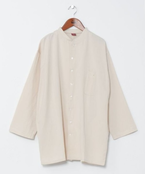 【カヤ】麻の書生メンズシャツ