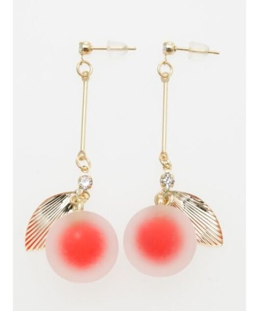 【カヤ】透かし色丸ピアス