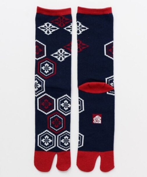 【カヤ】亀甲の足袋（25-28cm）