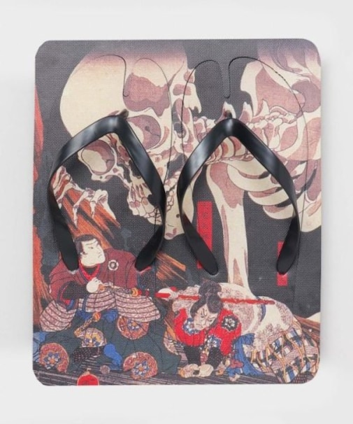 【カヤ】浮世絵足袋型ビーチサンダル(27-28cm )