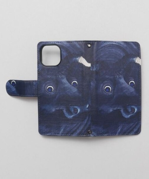 【カヤ】[iPhone13/14/15]スマホ手帳包み