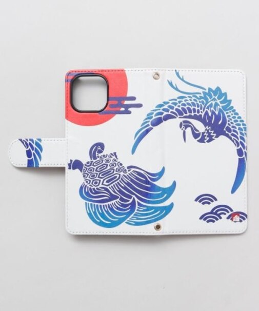 【カヤ】[iPhone13/14/15]スマホ手帳包み