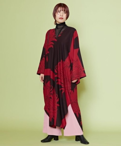 【カヤ】花影ワンピース