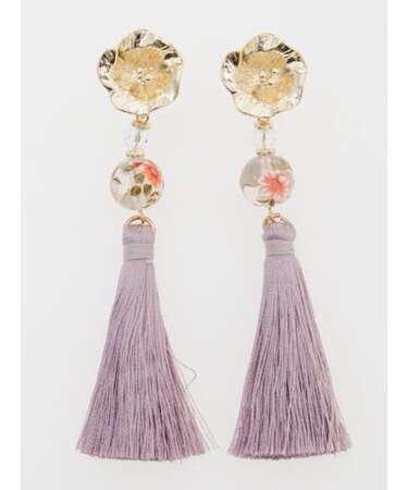 【カヤ】桔梗和玉ピアス