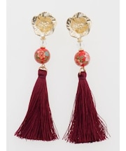 【カヤ】桔梗和玉ピアス