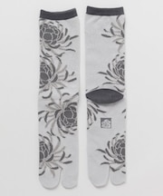 【カヤ】灰ノ花装い足袋（25-28ｃｍ）
