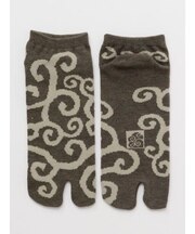 【カヤ】唐草足袋/短丈(25-28cm)