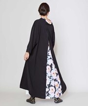 【カヤ】花便り八掛ワンピース