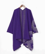 【カヤ】紋色ニット羽織