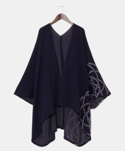 【カヤ】紋色ニット羽織