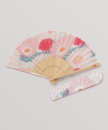 【カヤ】菊モダン扇子