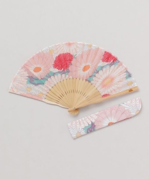 【カヤ】菊モダン扇子