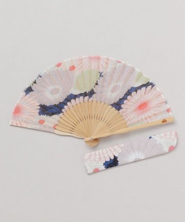 【カヤ】菊モダン扇子