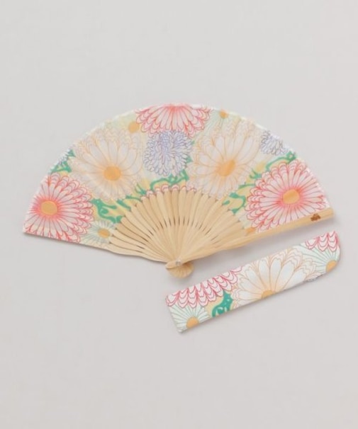 【カヤ】菊モダン扇子