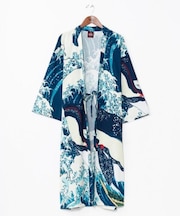 【カヤ】【UVカット加工】着る、NIPPON ART 倭の絵メンズ羽織