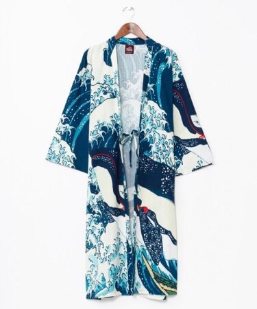 【カヤ】【UVカット加工】着る、NIPPON ART 倭の絵メンズ羽織