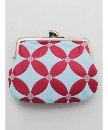 【カヤ】小紋ふくれ平親子がま