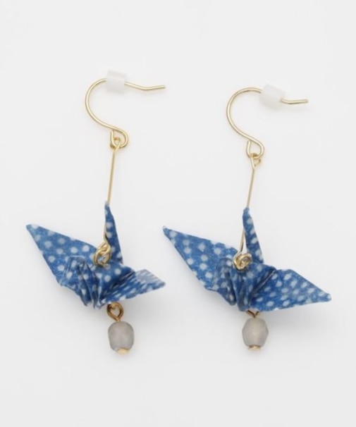 【カヤ】折鶴揺れピアス